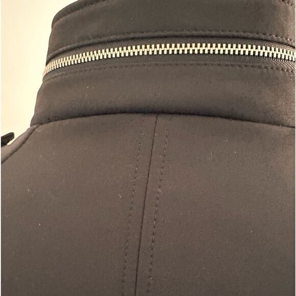 MICHAEL Michael Kors jacket black S multi zips hood assemetrical elegant. - Picture 8 of 16